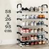 3-8Floor Simple Shoe Rack Multi Layer Dustproof Household Doorstep Shoe Cabinet Storage Space Saving Assembly Of Small Shoe Rack