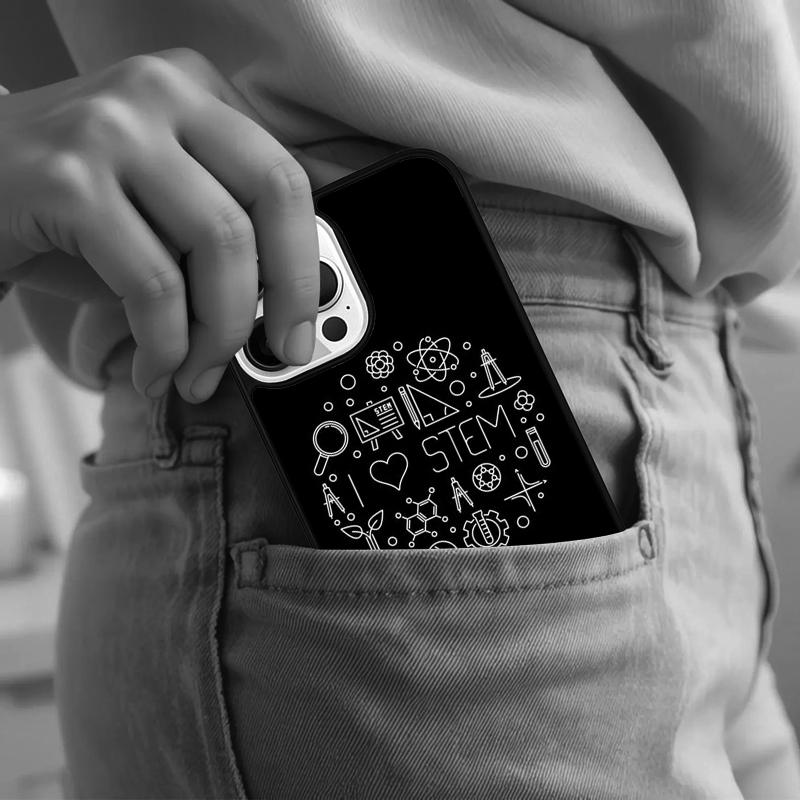 Science Studies Icon Phone Case For iPhone 17 Air 15 16e 14 13 Pro Max Coque 12 11 Pro Max PLUS Cover