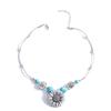 Fashion and Personality Sunflower Necklace Flower Turquoise Necklace Collar Chain