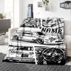 Customized Sports Car Design Throw Customizable Blanket Customize Text Durable Comfort Great For Sofa Couch Office Bed Picnics For All Occasions