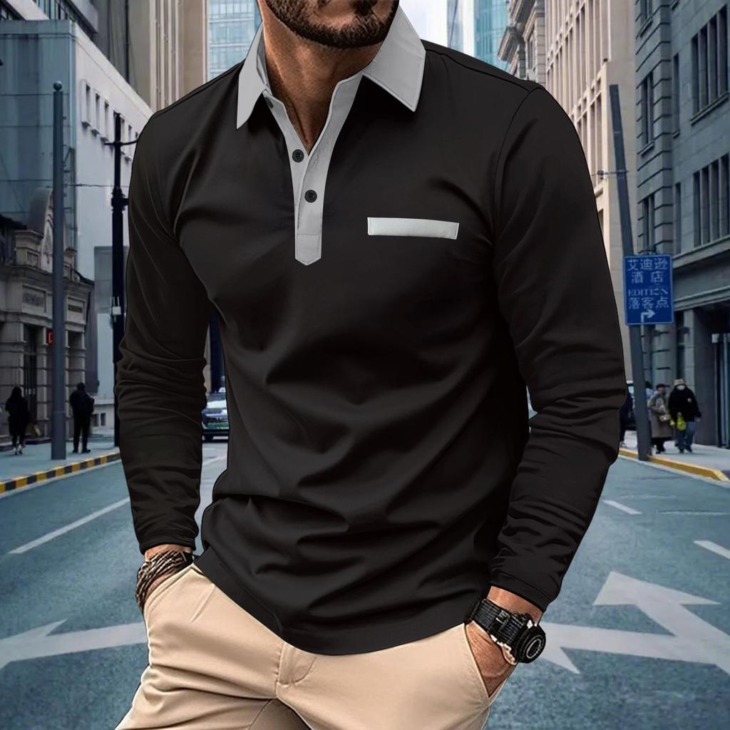 Polo da uomo con colletto rovesciato, manica corta, casual estiva, slim fit, camicie da abito con bottoni, polo classiche da golf
