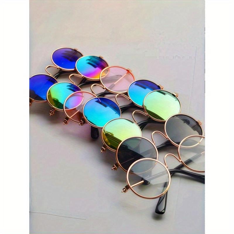 Pet Sunglasses + Anti-Slip Strap Set, Fashionable & Creative Pet Accessories, Multi-Color Universal Pet Glasses, Pet Holiday & Birthday Costume