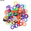10pcs/20pcs/LOT Fashion Hollow Multi Color Rubber Soft Key Locks Keys Cap Key Covers Topper Keyring Random