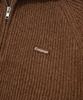 COVERNAT Authentic Wappen Half Zip Knit Brown