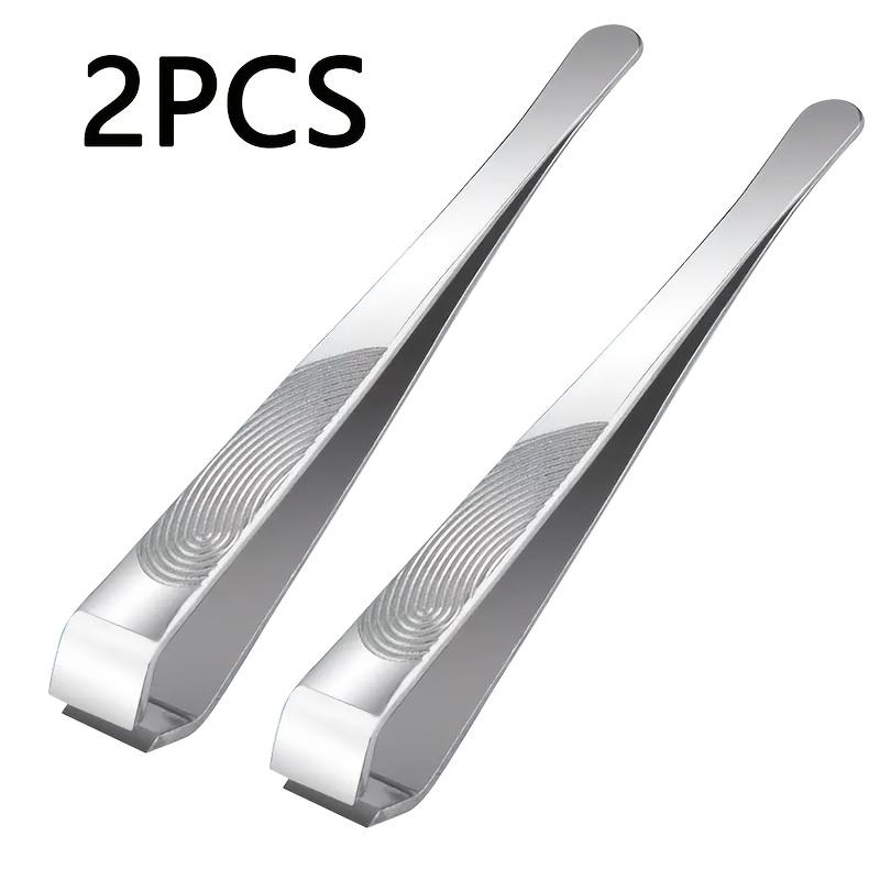 

2Pcs Large Wide Mouth Large Plucking Pliers White Hair Plucking Tweezers Eyebrow Trimmer Artifact Clip Beard Clip Eyebrow Clip
