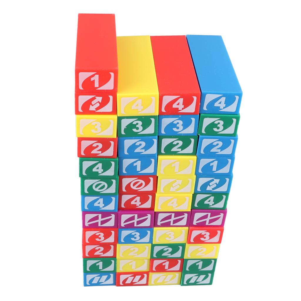 45 szt. Klocki do układania Plastikowe Solidne Stabilne Wielokolorowe Klocki Gra Budowlana dla Dzieci