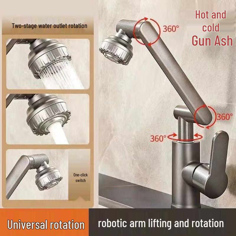 

TLXT Lucky Cat Rotatable Hot & Cold Bathroom Faucet