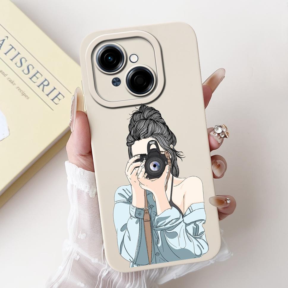 For Tecno Spark Go 1 Case Stylish Sunflower Butterfly Soft Silicone Phone Case For Tecno SparkGo 1 GO1 6.67" Cover Bumper