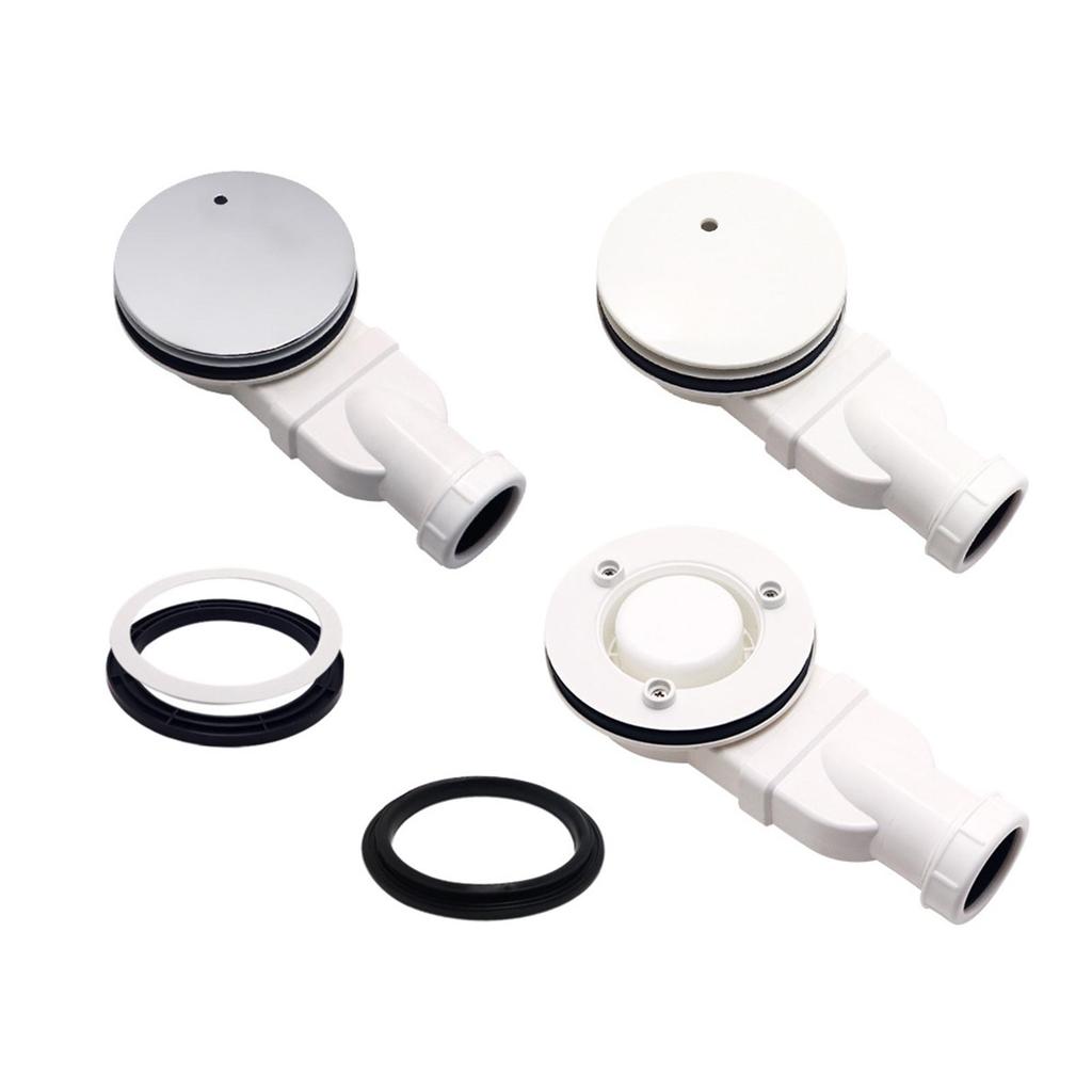 Low Profile Side Outlet Drain Plastic Odor Trap with Strainer for Bathroom Kitchen Balcony Floor