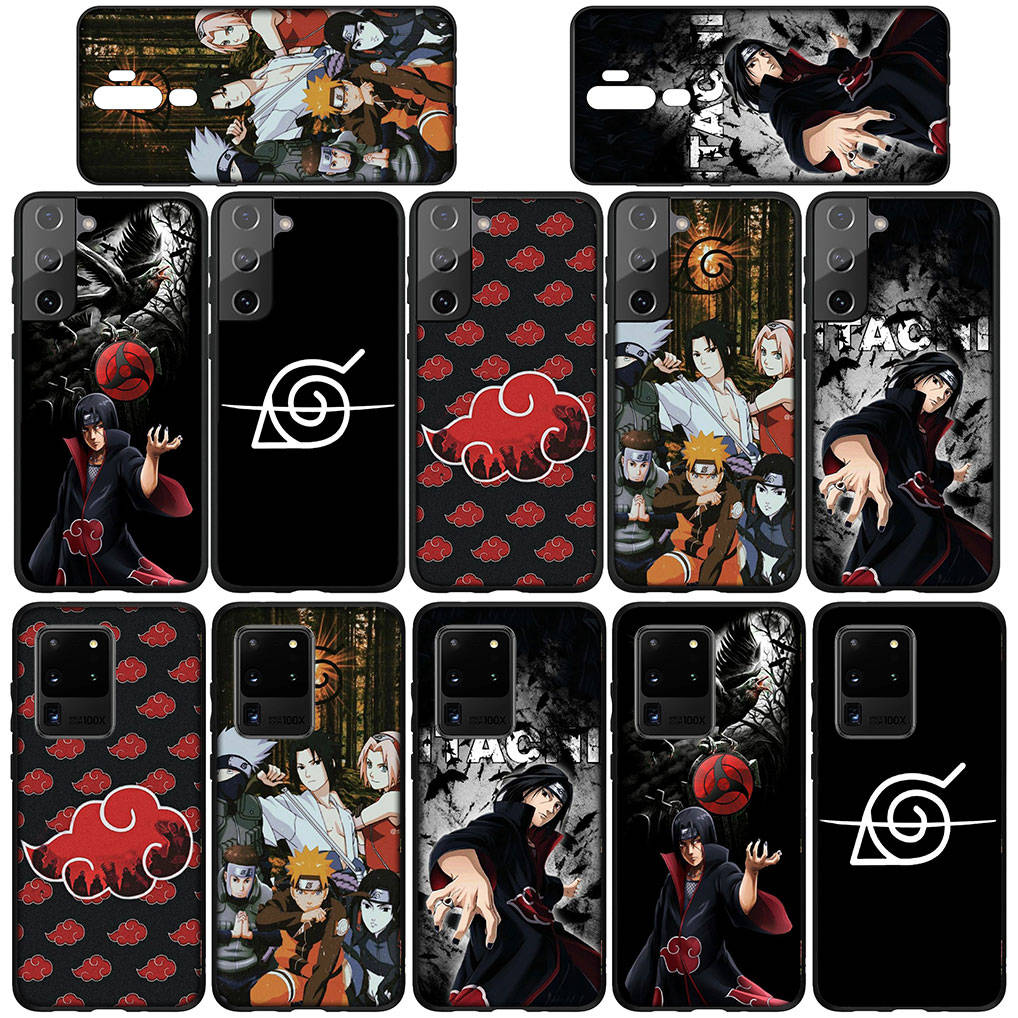 For Samsung Galaxy S24 S23 iPhone 16 15 14 Xiaomi Redmi Note 13 12 11 8Plus 9 Pro Max X XR Phone Case Naruto Akatsuki Itachi Uchiha OPPO Huawei Cover