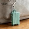 Mini Suitcase Keychain Keychain, Metal Luggage Bag Charm with Rolling Fashionable Key Chain for Keys Wheels, Travel Themed Backpack Accessories, Cute