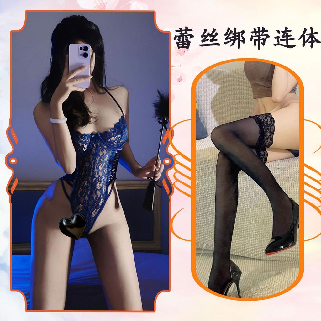 Lenjerie Sexy Dantelă Sexy Ispită Misterioasă Dantelă Golă Bretele Inel de Oțel Jartieră Ascetică Feminină