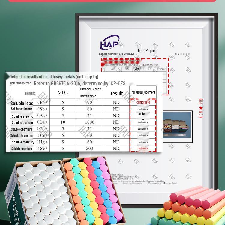 Dustless Multi-color Chalk for Blackboard and Teaching