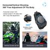 Kebidumei BT5.3 Motorcycle Helmet Intercom Headset 1000m Intercomunicador Moto Voice Assistant Interphone WiFi App Dash Cam