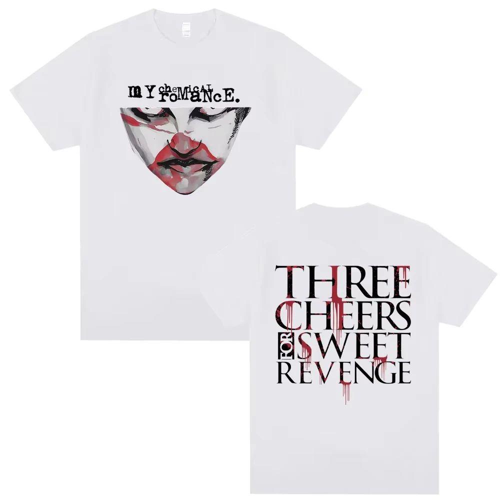 My Chemical Romance Punk Emo Band Graphic T-shirts Men Women Gothic Rock Street Oversized Tshirt Unisex Vintage T Shirt