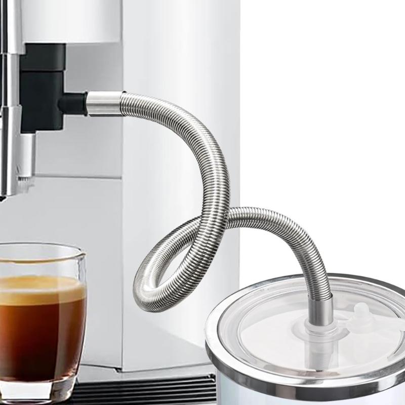 Kaffee-Milch-Gehäuse Schlauch Edelstahl Milchaufschäum-Einheit Milchschaum-Rohr Mit HP1/HP3 Adapter Einfach zu Installieren
