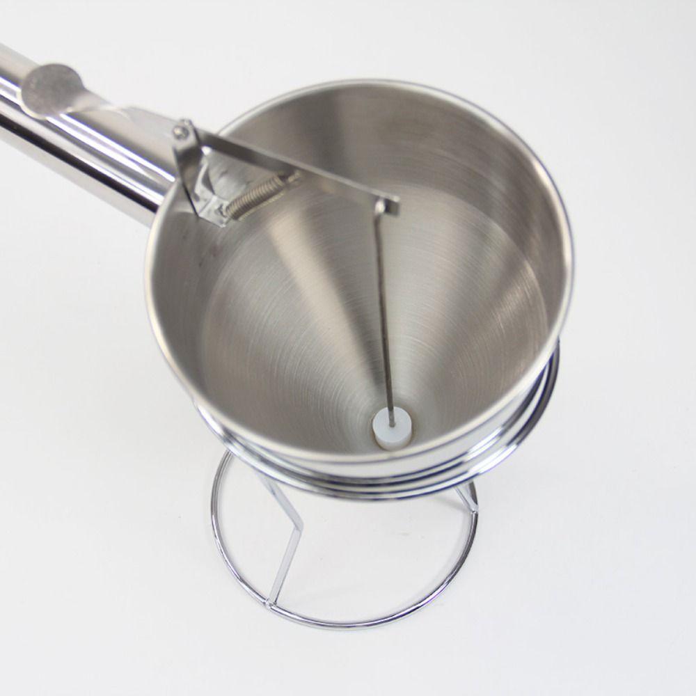 with Handle Liquid Funnel Dispenser Stainless Steel Batter Liquid Dispenser  Cooking Tool