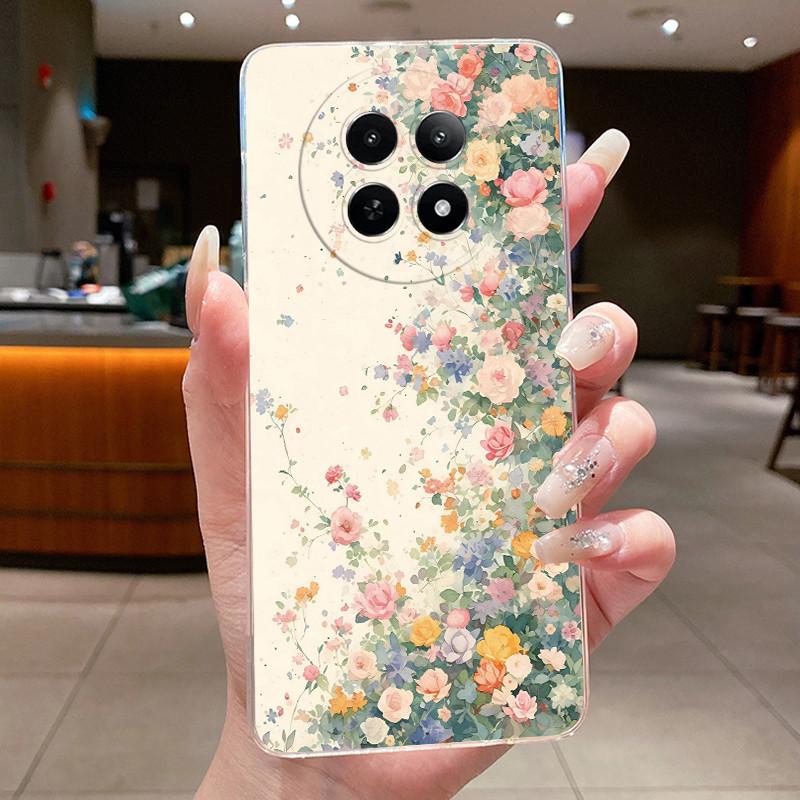 Phone Case For Realme 12 5G 12X 5G 13 5G C65 Protective Cases Realme Narzo N65 70X Capa Flower Butterfly Soft Silicone TPU Cover