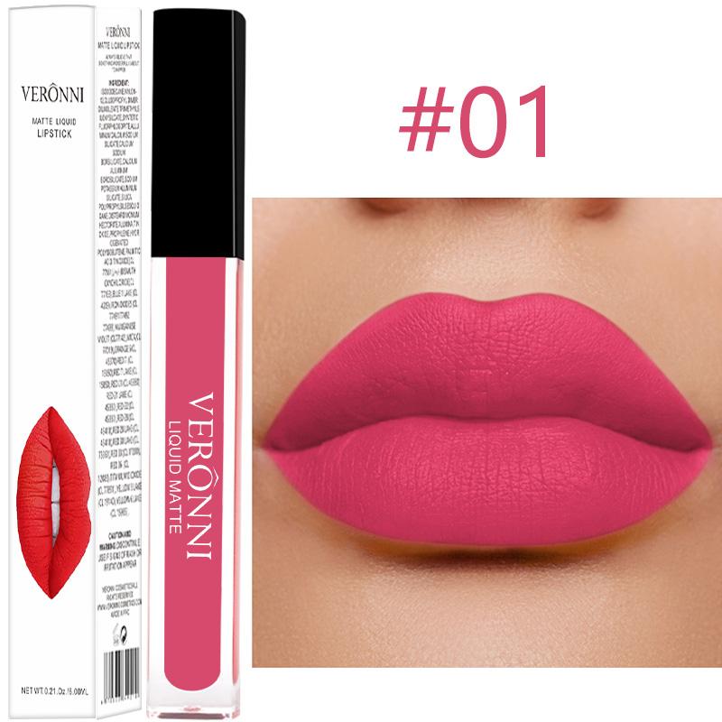 14 Color Square Tube Lip Gloss Waterproof Non Stick Cup, 24-hour Long-lasting Lipstick Lip Gloss, Sexy and Tempting Cosmetics