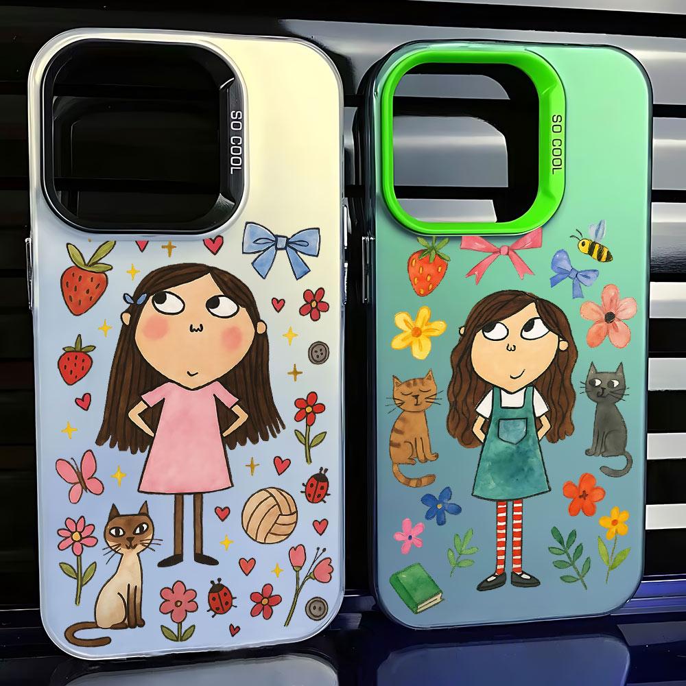 Cartoon Charlie and Lola Phone Case for Xiaomi Redmi Note 7 8 9 9S 10 11 12 13 14 15 Pro Plus 4G 5G Anti Fall Matte Back Cover