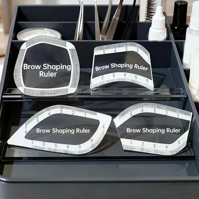 1PCS Brow Mapping Ruler Eyebrow Shaping Ruler 1 Minute Fast Drawing Design Brow Easy Tool Microblading Permanent Makeup Stencils