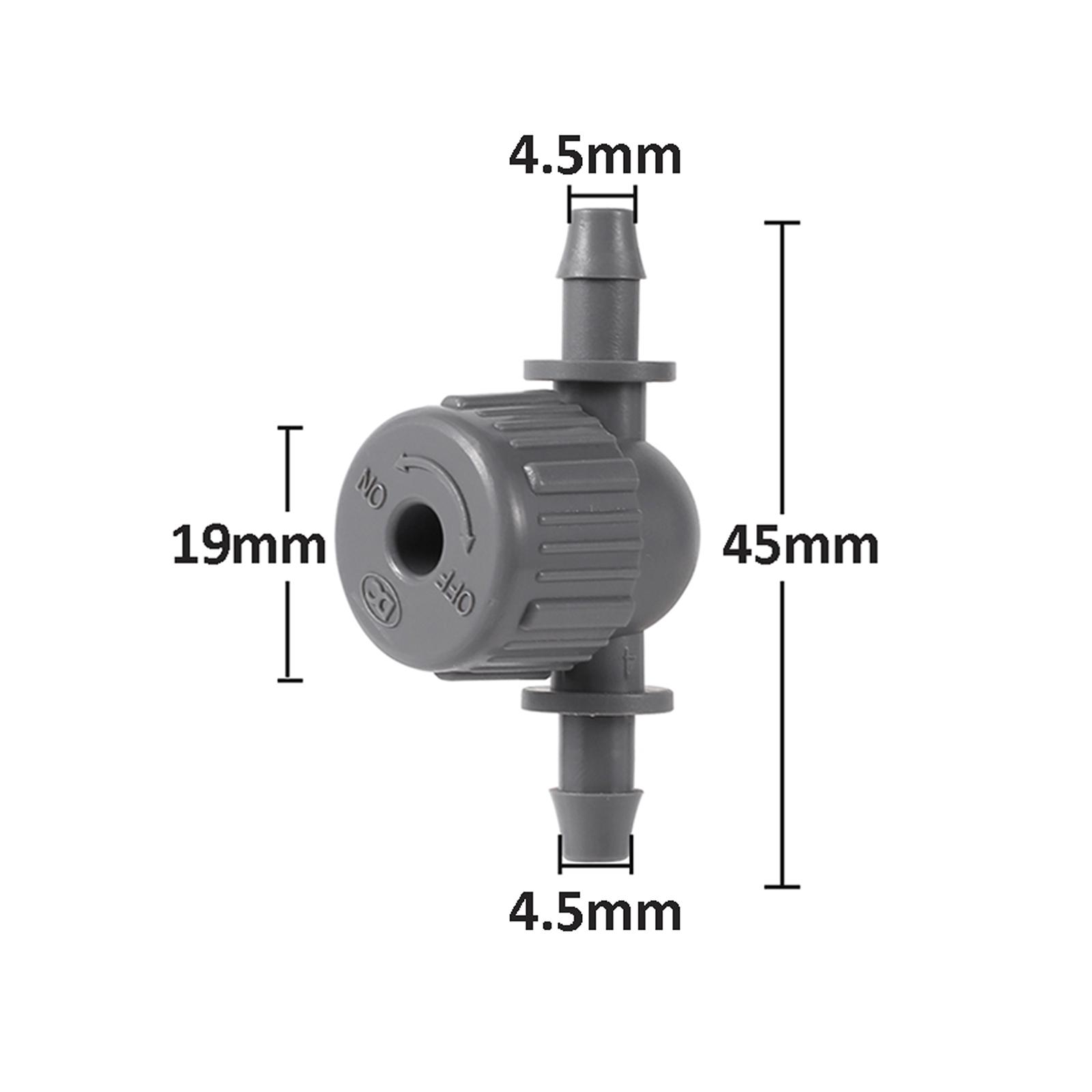 

1/4 Pipe Adjustable Flow Rate Mini-Valve 6mm Shut-Off Joint 4/7mm Hose Garden Mirco-Irrigation Waterstop Switch Valve 5/50Pcs 5Pcs