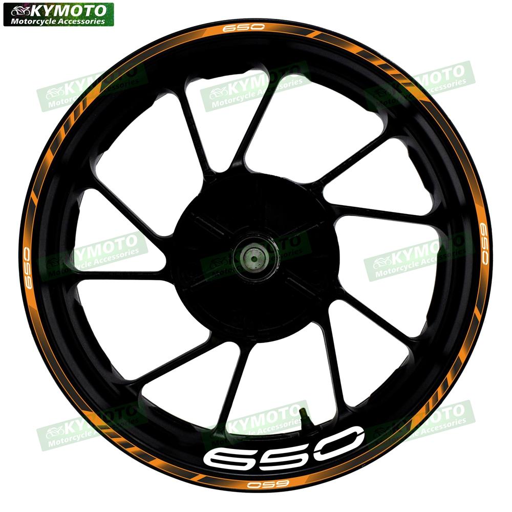 For Z650 Z 650 motorcycle accessories 17 inch front and rear wheel decals fairing hub reflective rim stripe sticker decoration
