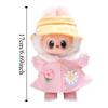 Overalls&Skirt Sitting Labubu Time Cloth Spring Flower 17cm Plush Dolls Clothes  Children Gift