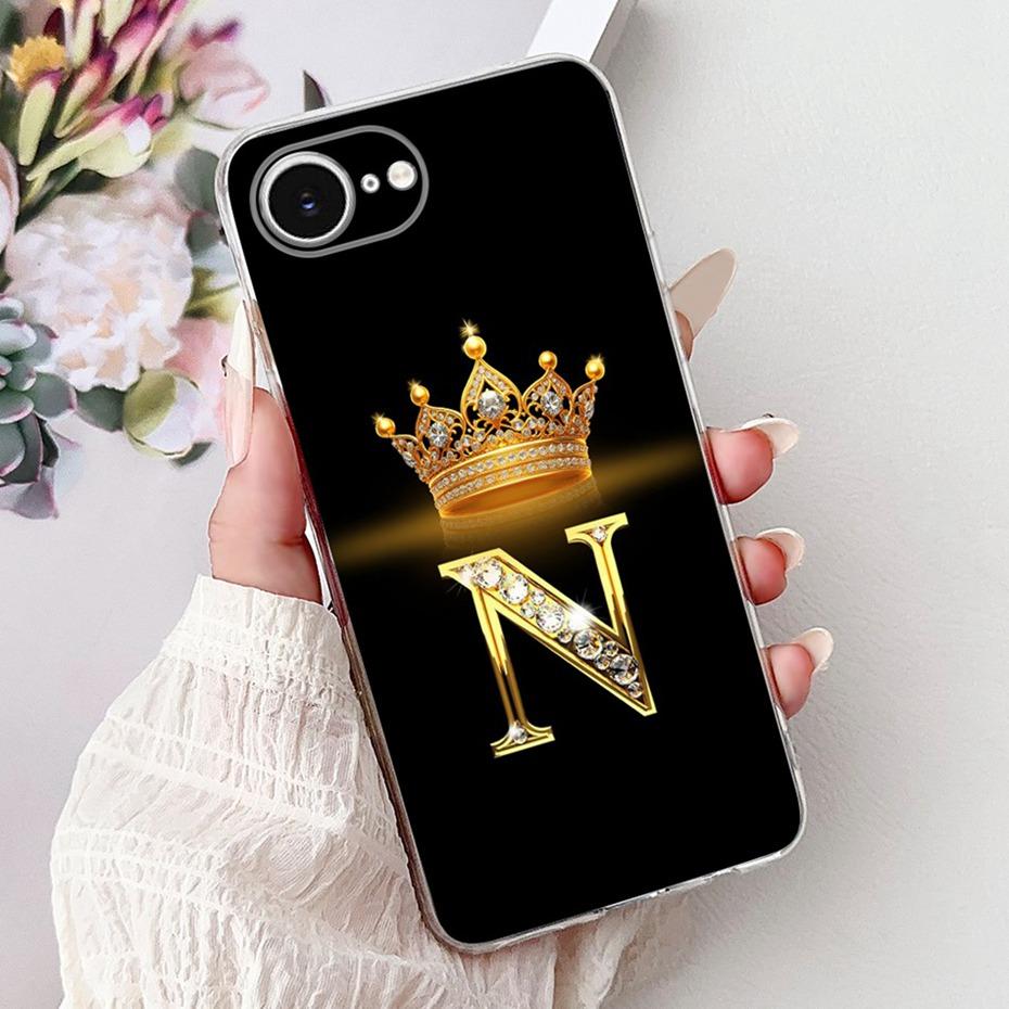 Fashion Letter Phone Case For iPhone 16e SE (2025) Soft Silicone TPU Back Cover For iPhone SE 2025 iPhone16e Cases Bumpers