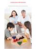 Tavolo da Gioco Esagonale in Legno per Dama Educativa Genitore-Figlio