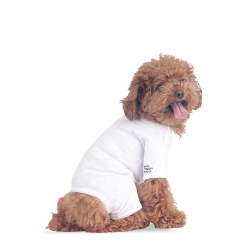 MONCHOUCHOU Basic Logo Jumpsuit Weiß