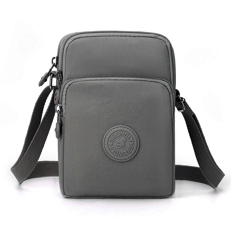 Lightweight Small Bag Large Capacity Multi-Layer Commuter Mobile Phone Bag Nylon Coin Purse