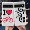Mountain Bike Cycling Art Phone Case For Google Pixel 9 Pro XL 8 7 6 Pro 8A 7A 6A 5 4 5A 4A 3A XL 5G Silicone Soft Clear Cover