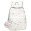 Cute Printed Backpack with Front Pocket and Side Pockets for Students and Daily Use