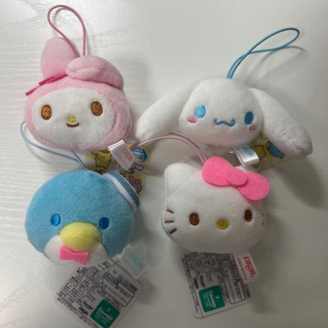 Sanrio face mascot Kitty Cinnamoroll My Melody Tuxedo Sam