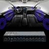Vehicle Audio Equalizer 9 Band Adjustable DSP Chip Metal Case Subwoofer Output for Car Boat RV