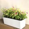 Self Watering Planter Flower Pot with Water Level Indicator Rectangular Large Bonsai Planting Container for Home Garden Office