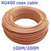 RG400 RG-400 Double Shielded RFCoaxial Cable Wire Adapter Connector RG400 Cable 50 Ohm High Quality 100M/200M