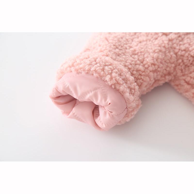 Plush Girls Coat Autumn Winter Lambswool Kids Jacket Fashion Princess Christmas Outerwear Children Clothing