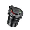 4.8A Dual USB Car Charger Socket With LED Voltmeter Display Mobile Phone Charger Adapter For Car Motorcycle Marine Boat