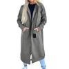 Women's Fashion Jacket Casual Solid-color Long-sleeved Cardigan Hoodie Long Coat