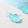 Summer Beach Blue Ocean Dolphin Earrings for Women