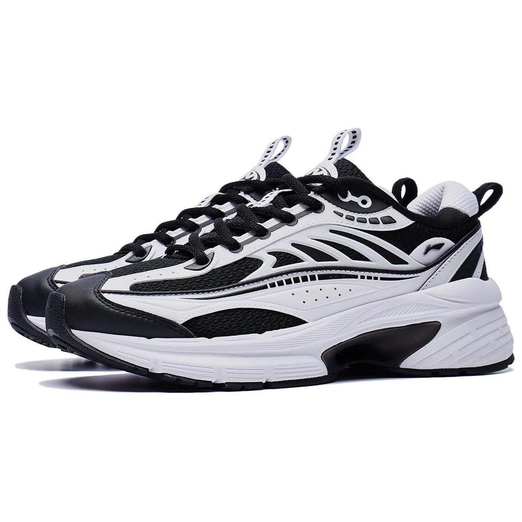 Li Ning Comet Wear Resistant And Lightweight Low Top Casual Shoes Women's White Black AGCT236-1