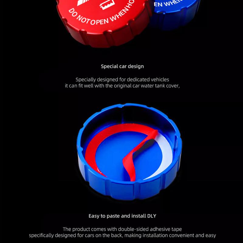 Car Water Tank Cap Aluminum Alloy Tank Decorative Sticker Cover For Mercedes Benz AMG W204 W205 W203 W211 W212 W213 W201 W210