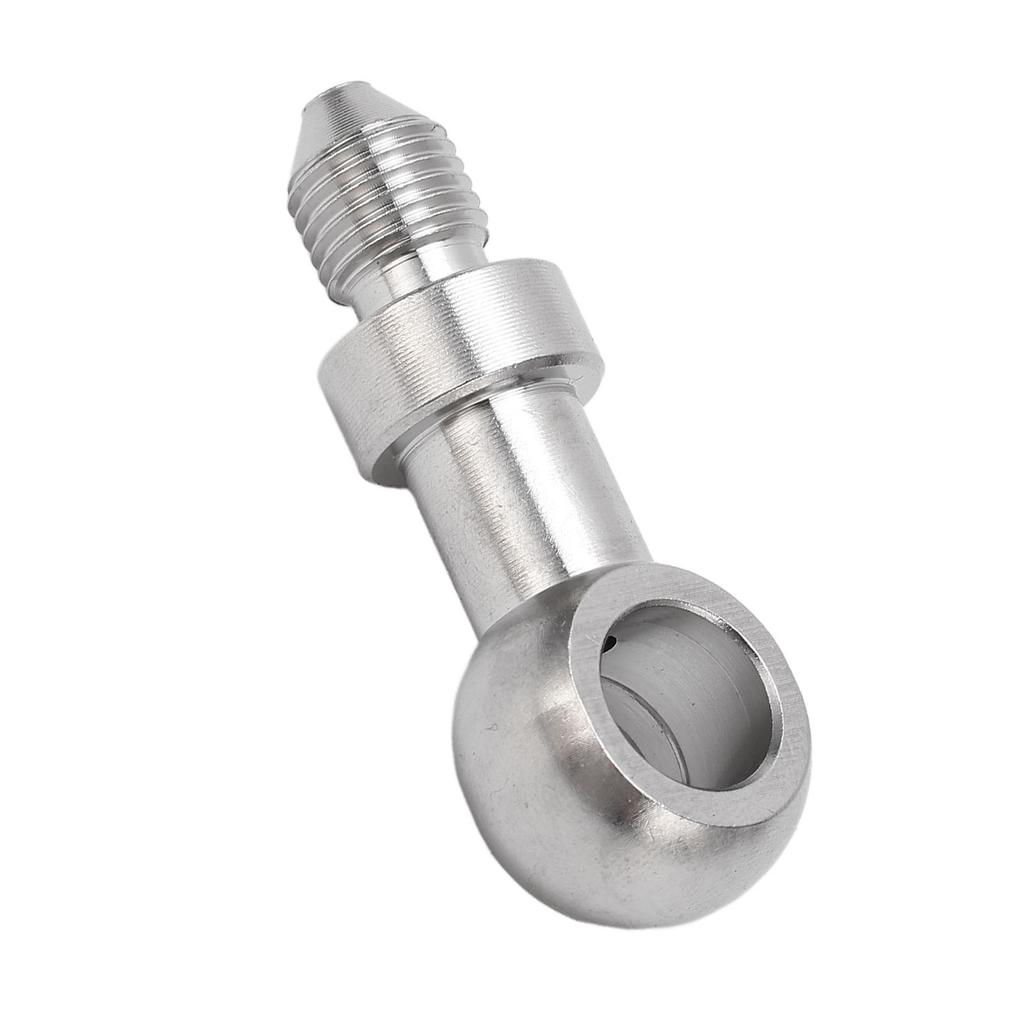 3/8in Brake Banjo Fitting 10mm Inner Diameter Stainless Steel Hose Line Adapter Leakage Prevention for M10 Banjo Bolt