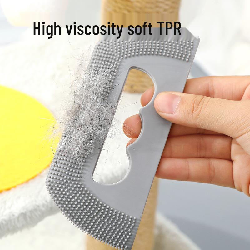 Pet Hair Remover: Soft Rubber Brush & Lint Roller for Cats and Dogs