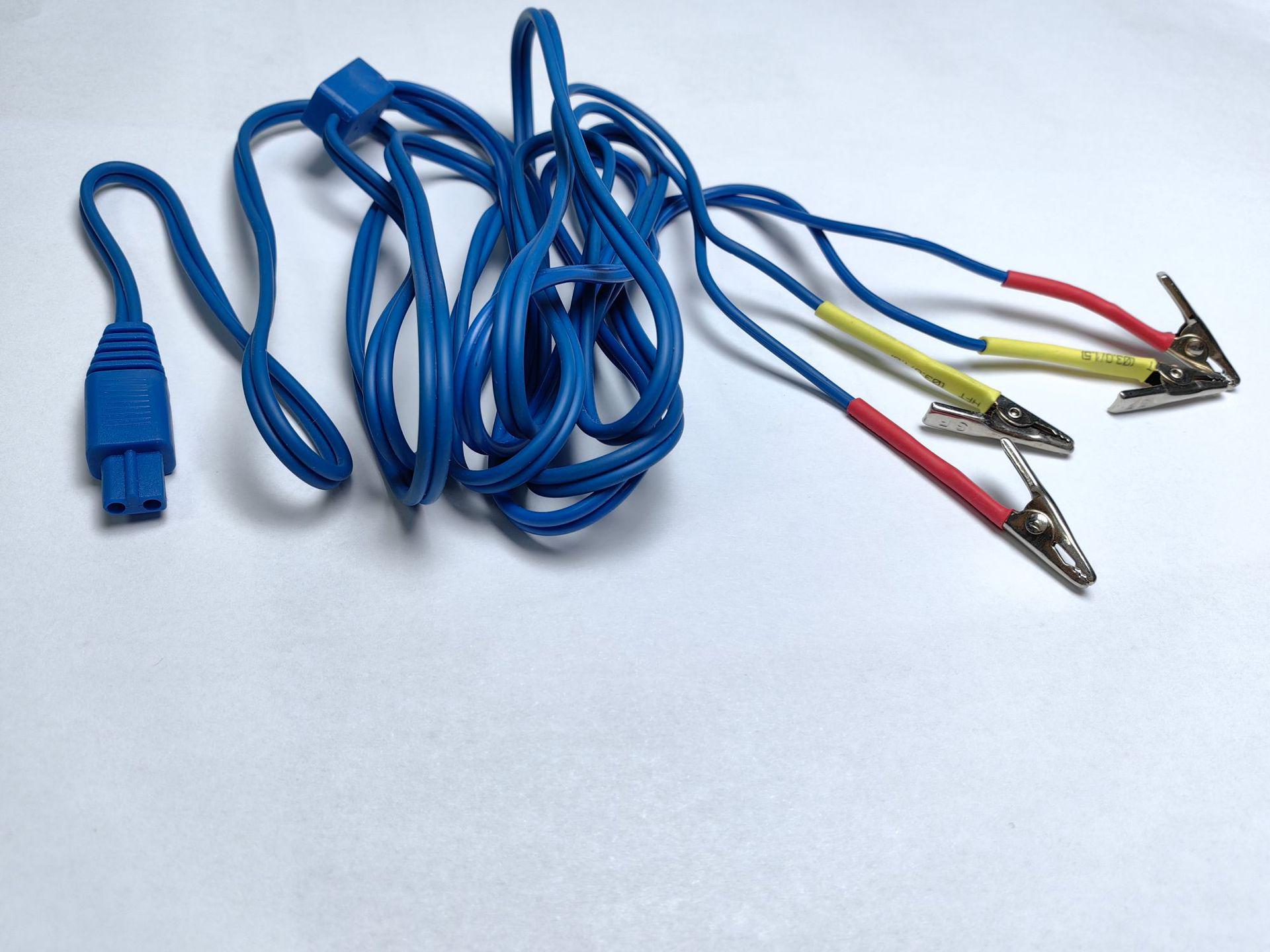 

Great Wall 1.2m 4-Way Alligator Clip Electrode Line білий