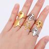 Minimalist Africa Map Ring Personalized Africa Outline Finger Ring Ethnic Africa Unique Rings for Fashion Enthusiasts