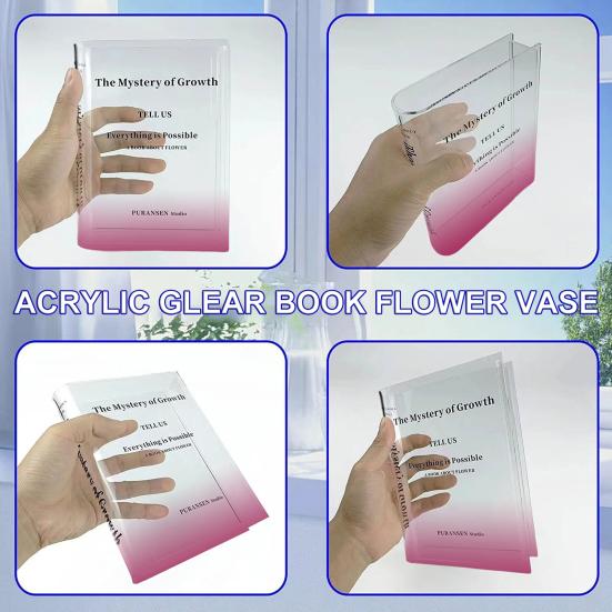 Exquisite Transparent Tisch Dekoration Wiederverwendbare Keine Verformung Vase Haushalts Produkte Hause Blume