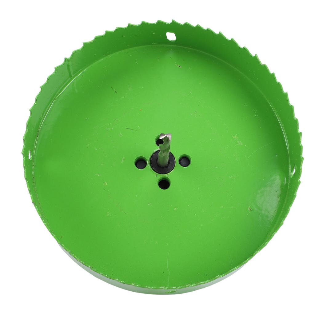 Recessed Light Hole Saw 6 Inch Bi Metal Hole Cutter with Dust Bowl for Wood Plywood Plastic Gypsum Board